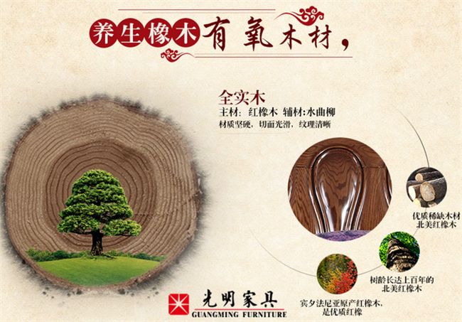 紅橡木實(shí)木家具的特點(diǎn)，紅橡木實(shí)木家具的選購(gòu)常識(shí)