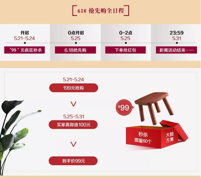就在今晚！光明家具618搶先購鉅惠來襲！