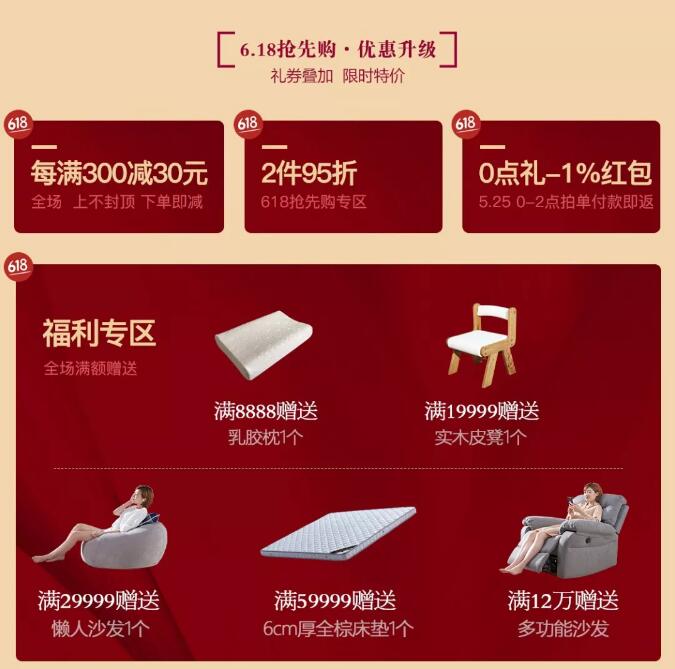 就在今晚！光明家具618搶先購鉅惠來襲！