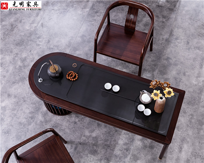 一盞清茶寧?kù)o禪意，實(shí)木家具打造優(yōu)質(zhì)茶室空間